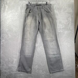Southpole Jeans men's 32x34 Baggy Loose Relaxed 4180 Denim Gray Fading Hip Hop